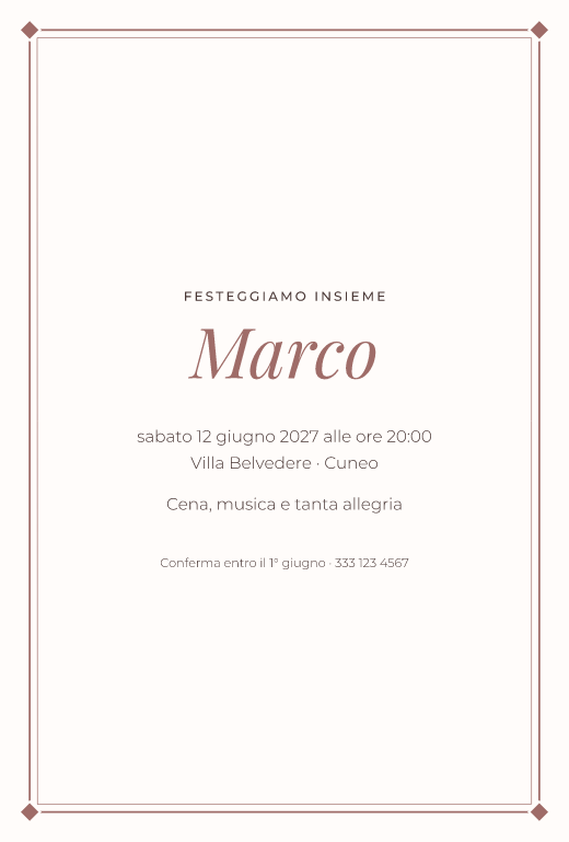 Modello Cornice