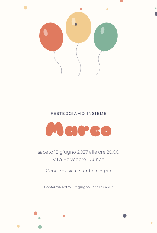 Modello Palloncini