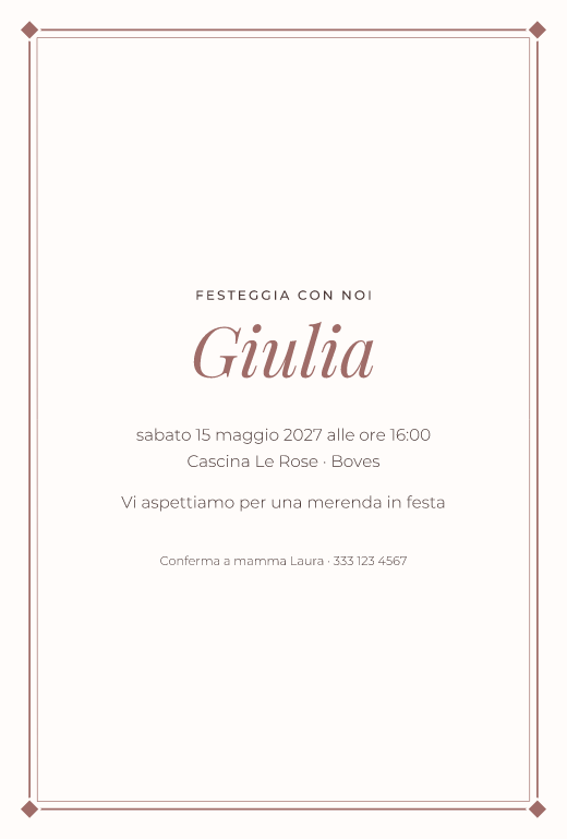 Modello Cornice